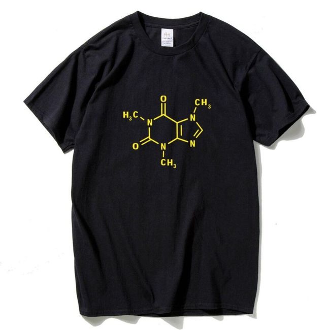 Koszulka męska z chemicznym wzorem - 3 kolory 1