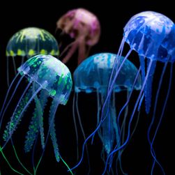 Originálne dekorácie do akvária - žiariace umelá medúza