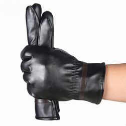 Stylowe rękawiczki damskie w kolorze czarnym 