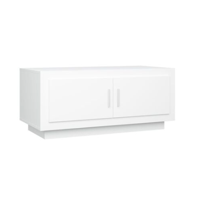 Konferenčný stolík biely 102 x 50 x 45 cm kompozitné drevo ZO_811808-A 1