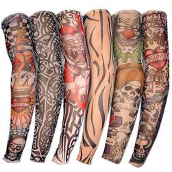 Fałszywe tatuaże - elastyczny rękaw - 6 sztuk AT_AA32698187846 ZO_ST00359