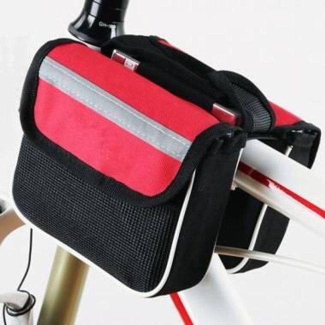 Чанта за велосипедна рамка - червена, Цвят: ZO_224835-CER 1