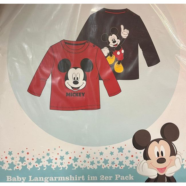 Бебешка лицензирана тениска Mickey Mouse 2 бр, бебешки размери: ZO_55b0487a-8e81-11ee-8988-4a3f42c5eb17 1