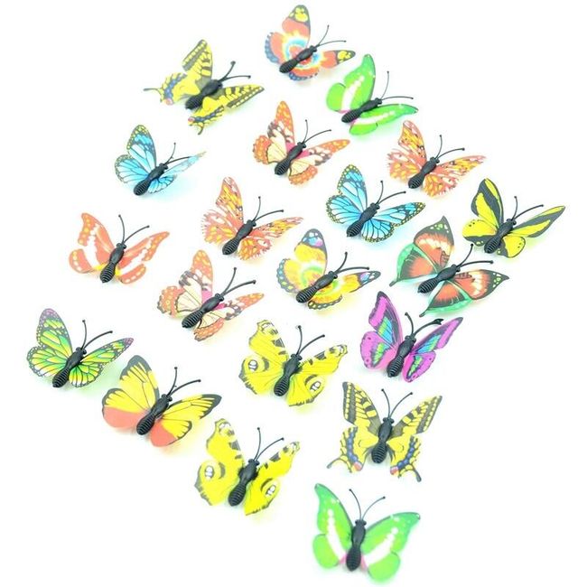 Sada 3D motýlků d12 1