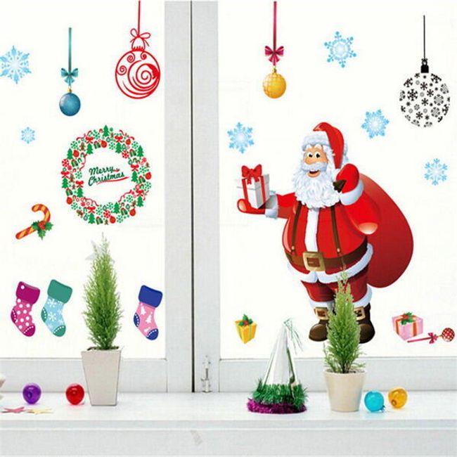 Samolepka na zeď a okno - vánoční motivy  1