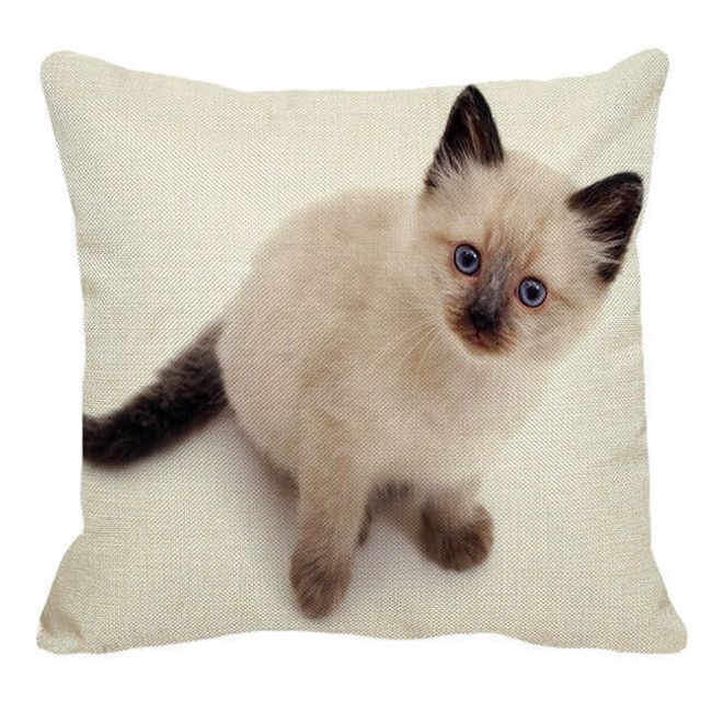Poszewka na poduszkę z kotem syjamskim - 23 warianty 1