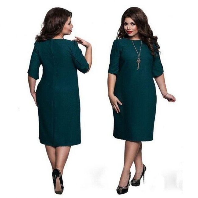 Damska sukienka plus size Green rozmiar 10, rozmiary XS - XXL: ZO_230649-6XL 1