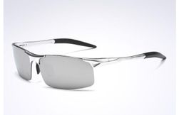 Męskie okulary przeciwsłoneczne z metalową oprawką