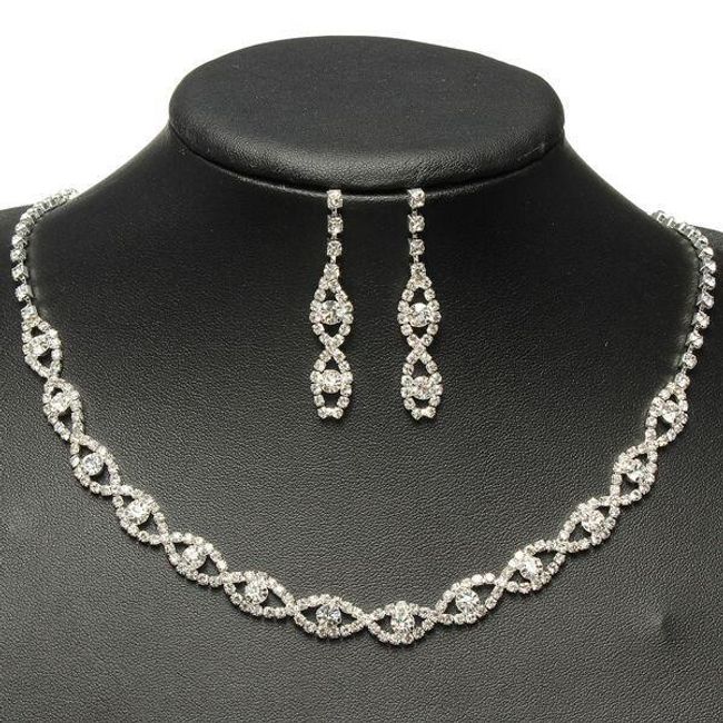 Elegantní set šperků -  náhrdelník a náušnice 1