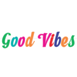 Banner z plstěných písmen Good Vibes ZO_256678