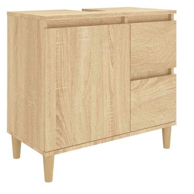Koupelnová skříňka dub sonoma 65 x 33 x 60 cm kompozitní dřevo ZO_819823-A 1