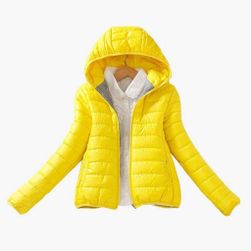 Jarní slim bunda v pestrých barvách - Žlutá - velikost 3XL ZO_ST03139