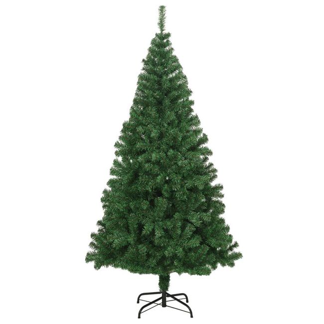 Umelý vianočný stromček s hrubými vetvami zelený 180 cm PVC ZO_344241-A 1
