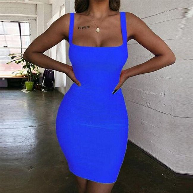 Damska mini sukienka Pella Blue - rozmiar XS, Rozmiary XS - XXL: ZO_230637-S 1