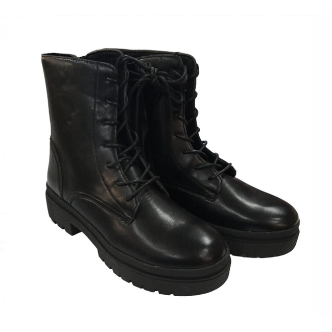 Дамски боти до глезена - черни, Размери на обувките: ZO_270953-39 1