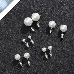 Módní jednoduché bílé perlové náušnice pro ženy dívky minimalistické ušní šperky velikost 4/6/8/10/12mm SS_32991439944