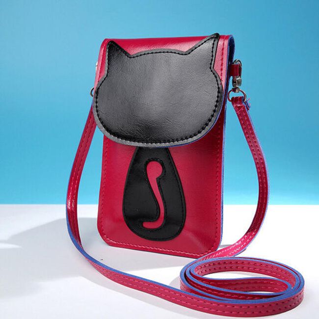 Malá crossbody kabelka s mačičkou - 5 variantov 1