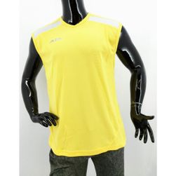 Męska koszulka sportowa bez rękawów Alea Sportswear, żółty, Rozmiary XS - XXL: ZO_44416-S