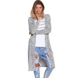 Cardigan casual de culoare gri