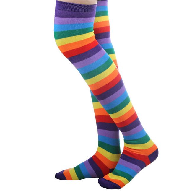 Дамски чорапи на райета  1