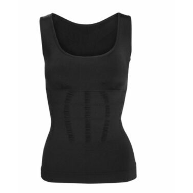 Tricou pentru femei Slim negru Slim L - strângerea burții ZO_9968-M3900 1