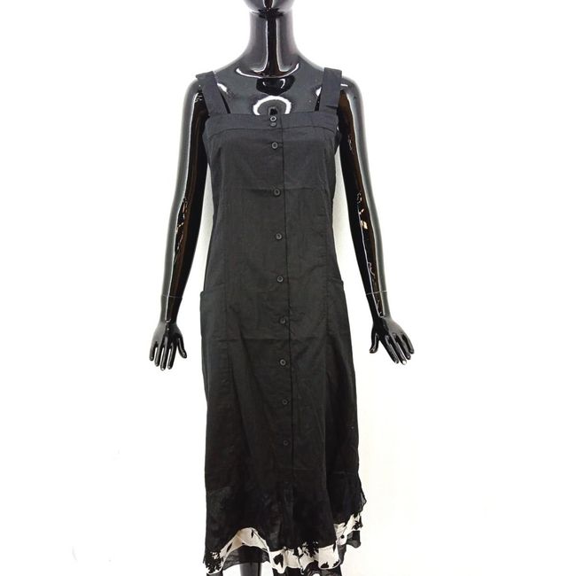 Dámské propínací šaty na ramínka Animale, černé, Velikosti textil KONFEKCE: ZO_b745a5ea-1875-11ed-9680-0cc47a6c9c84 1