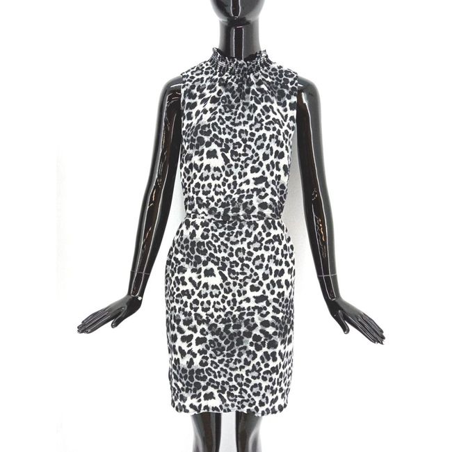 Damska sukienka Gibson, czarny wzór jaguara, rozmiary XS - XXL: ZO_0ee62552-2d04-11ed-8758-0cc47a6c9370 1