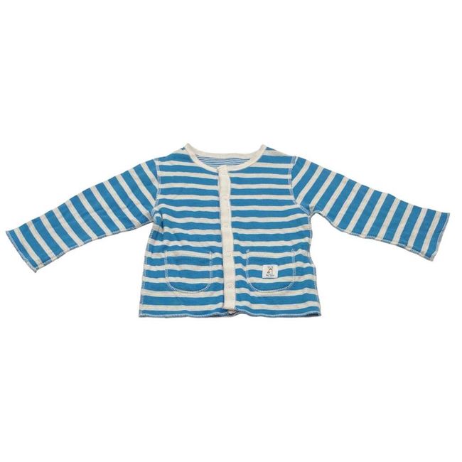Bluza dziecięca z zapięciem na guziki i kieszeniami, La Compagnie des Petits, niebiesko-białe paski, ROZMIAR DZIECIĘCY: ZO_0d9d201a-b116-11ed-b497-8e8950a68e28 1