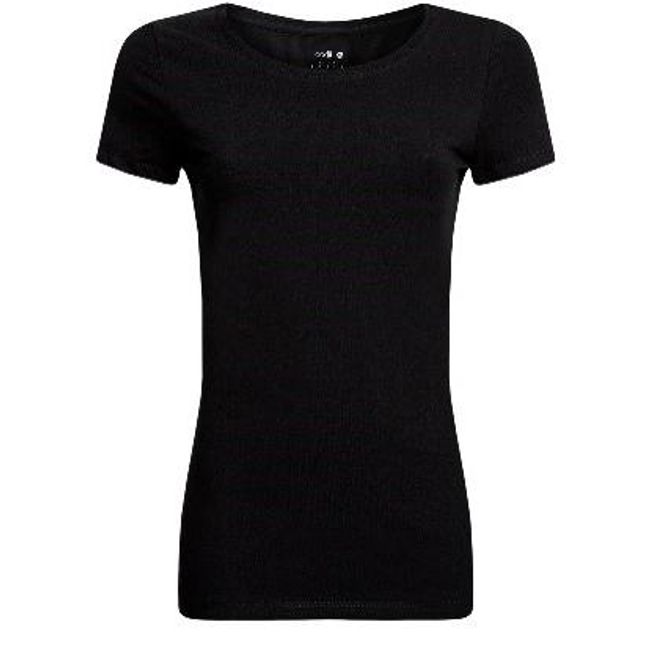 Czarny klasyczny T-shirt, rozmiary XS - XXL: ZO_253927-XL 1