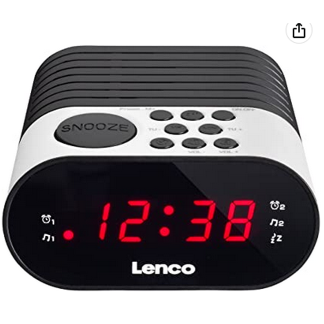 Radio-reloj cu alarmă CR - 07 cu tuner PLL FM și afișaj cu LED-uri ZO_9968-M2622 1