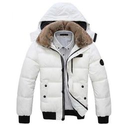 Pánská zimní bunda s kožíškem - 2 barvy