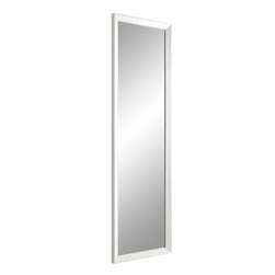 Nástěnné orámované zrcadlo v dekoru bílého dřeva Paris, 47 x 147 cm ZO_247147