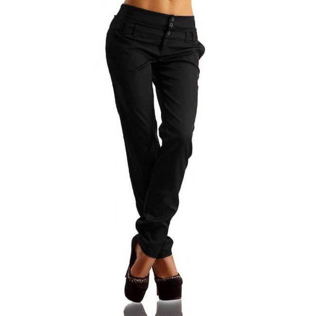 Женски панталони с висока талия - 3 цвята 1