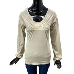 Bluză de damă din bumbac, Vero Moda, latte, Mărimi XS - XXL: ZO_97d7222c-3cd9-11ee-8866-4a3f42c5eb17