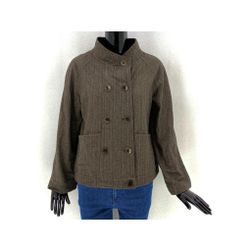 Jachetă de damă, ANIA SCHIERHOLT, maro cu model, Material textil Dimensiune CONFECTION: ZO_92a3d152-9b25-11ed-93cd-8e8950a68e28