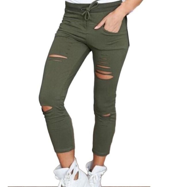 Rozerwane damskie spodnie - 3 kolory 1