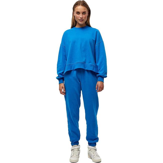 Bluza damska Biano O - Neck z dekoltem, niebieski, Vel. L ZO_B1M-00810 1