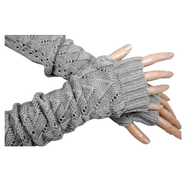 Pletené bezprsté rukavice - 4 barvy 1