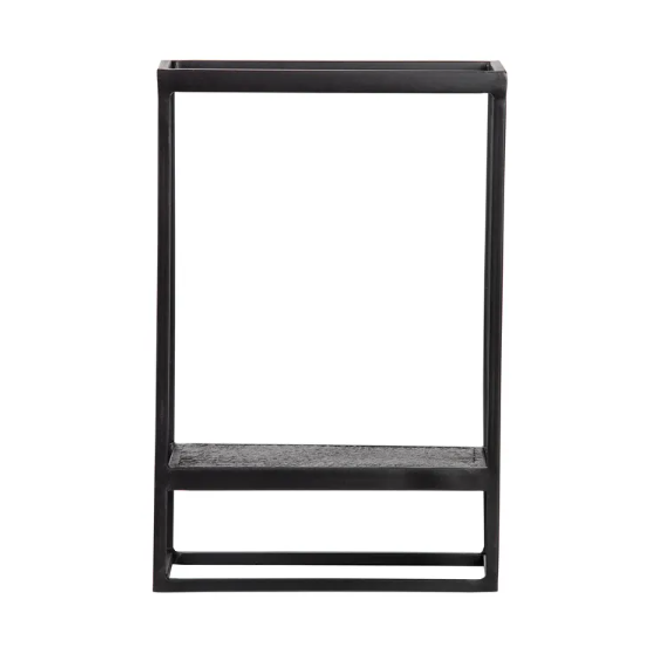 Černý kovový nástěnný stojan 40x60 cm Febe – ZO_256861 1