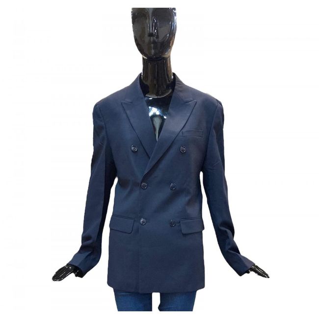 Jachetă pentru bărbați - albastru închis - slim, Dimensiuni textile CONFECTION: ZO_4455a3ee-ea85-11ee-993f-52eb4609e0a0 1