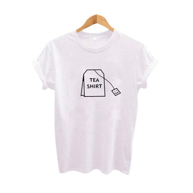 Śmieszna koszulka  z hasłem: Tea shirt - 2 kolory 1