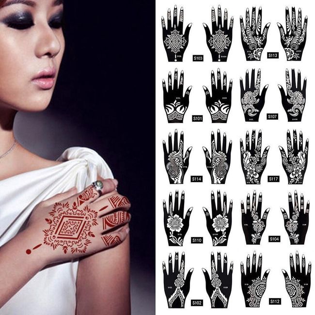 Henna tattoo template TF4460 1