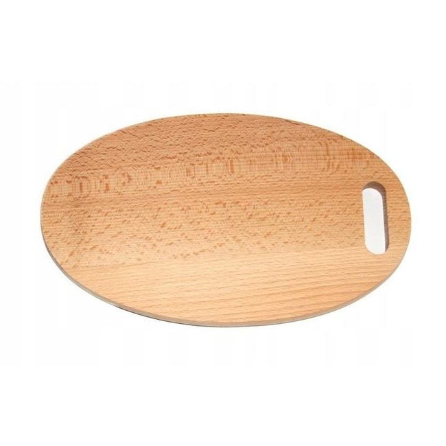 YF Wood bamboo oval percale, luksusowy, z otworem, 36x26cm, ilustracja na zdjęciu ZO_214832 1