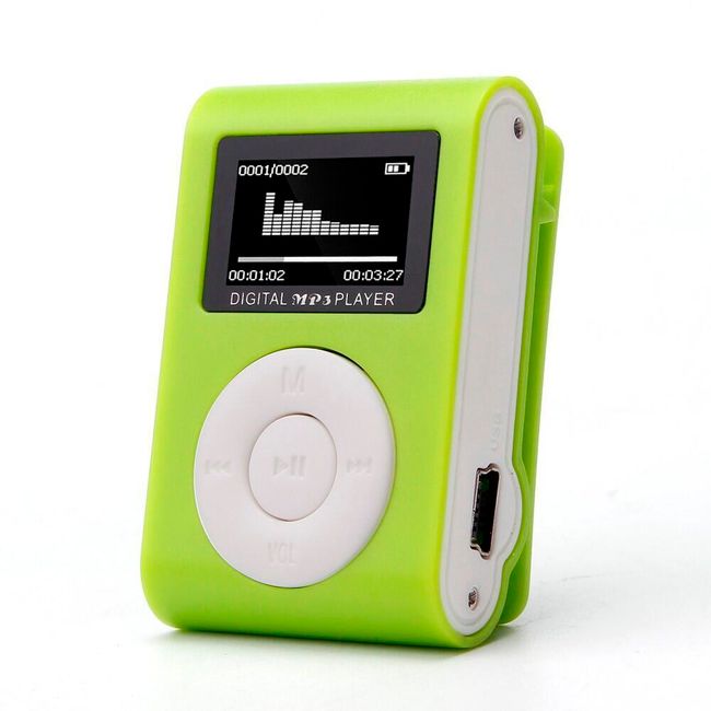 MP3 player cu clip și memorie 32 GB - 5 culori 1