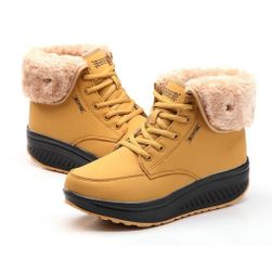 Buty zimowe Maci - 3 kolory Żółty - 37, Rozmiary obuwia: ZO_228837-38