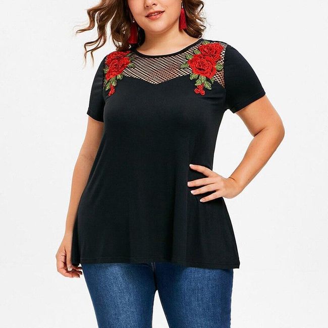 Bluză plus size pentru femei TF8703 1