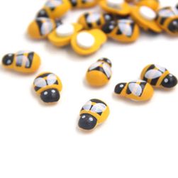 Atrakcyjne drewniane miniaturowe pszczółki - 100 sztuk