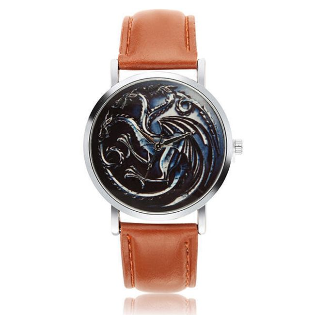 Unisex fantasy hodinky s tříhlavým drakem 1