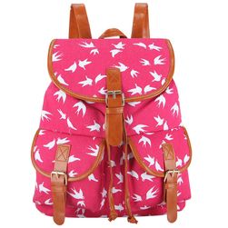 Retro batoh se třemi kapsami - 2 barevné varianty