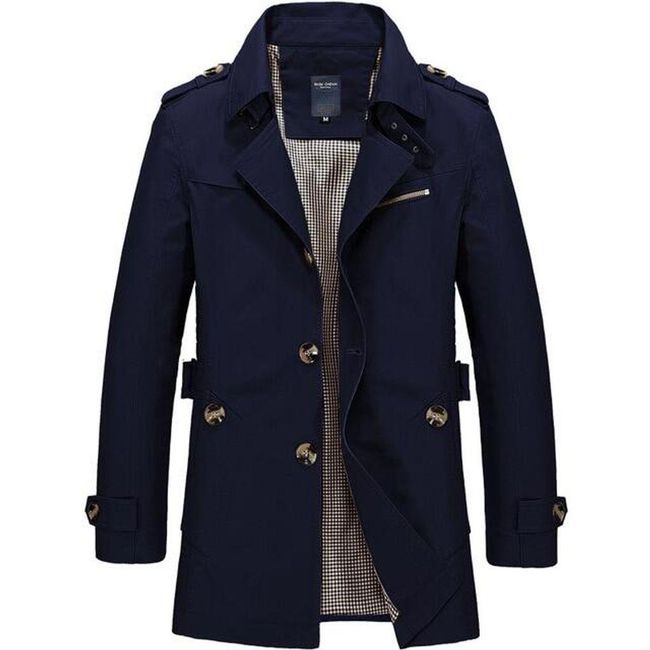 Pánský kabát Henry Modrá, Velikosti XS - XXL: ZO_edd42c06-b3c6-11ee-85ef-8e8950a68e28 1
